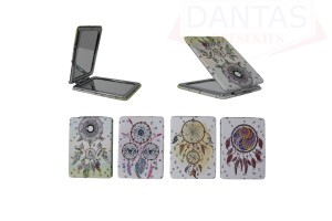 Espelho de Bolsa Estampado 8,5cm - Dantas