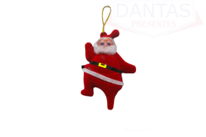 Pendente Papai Noel 9cm com 4 unidades - Rio Master