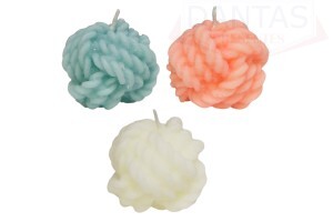 VELA DECORATIVA DE CERA 6,5X5,5CM - DANTAS