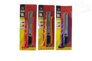 KIT ESTILETE CABO EM PLÁSTICO 18MM