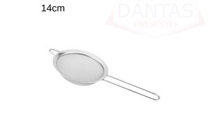 PENEIRA AÇO INOX COM DIAMETRO DE 14CM
