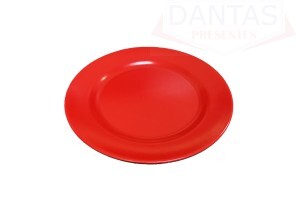 PRATO REDONDO MELANINA 25CM DE DIAMÊTRO