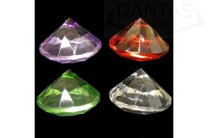 Enfeite Decorativo Diamante 4x6cm - Dantas