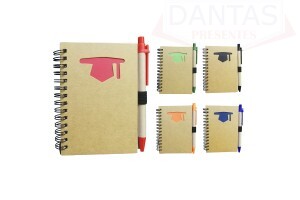 Bloco de Anotações com Caneta 70 folhas