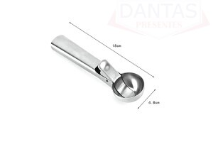 COLHER DE SORVETE AÇO INOX 18CM
