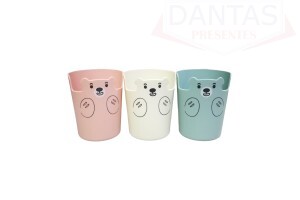 Cesto organizador ursinho de plástico - Dantas