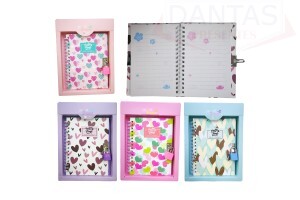 Diario Coração 15cm - Dantas