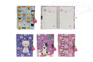 Diario Gatinho 45 folhas 15cm - Dantas