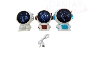 Relogio de mesa de plástico Astronalta 12cm - Dantas