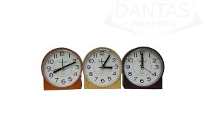 Relogio de Mesa de Plástico 10cm - Dantas