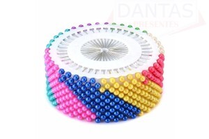 Alfinetes para costura com 480 peças 8cm - Dantas