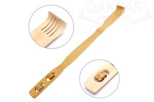 Massageador e coçador de costa de bambu 45cm - Dantas