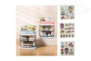 Organizador Multiuso de Plástico 11x11x11,5cm - Dantas