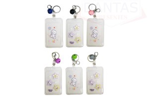 Porta Cartão / Porta Cracha de plástico 11x7cm - Dantas