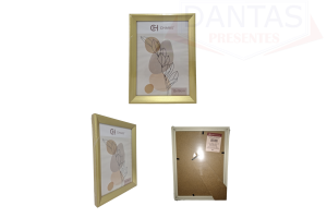 PORTA RETRATO PP BELLA DOURADO 13CM X 18CM