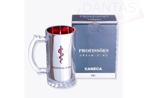 CANECA DE CHOP 450ML ELETROSTATICA PROFISSOES ODONTOLOGIA