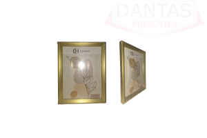 PORTA RETRATO PP BELLA DOURADO 15CM X 21CM