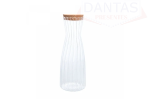 GARRAFA DE VIDRO COM TAMPA DE ROLHA CLASSIC 1,6L