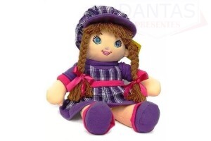 BONECA DE PANO 4 CORES 26CM