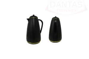 GARRAFA TERMICA DE PLASTICO CARROSSEL PRETA 1L