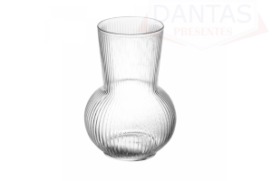 VASO DE VIDRO LINES 8,2CM X 6,8CM X 17CM