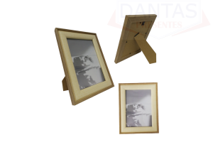 PORTA-RETRATO DE MDF BEGE 13CM X 18CM