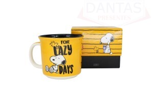 CANECA DE CERÂMICA TOM 350ML FOCO SNOOPY