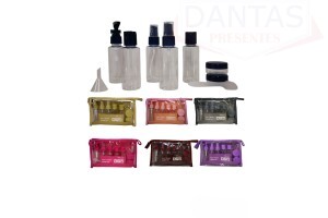 KIT FRASCOS PARA VIAGEM - CONJUNTO DE 10 PEÇAS