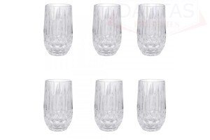 CJ 6 COPOS ALTOS DE VIDRO GALWAY 350ML
