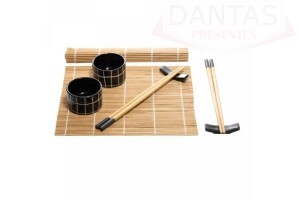 CJ 8 PECAS PARA SUSHI DE BAMBU NAKA