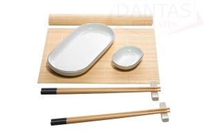 CJ 8 PECAS PARA SUSHI DE BAMBU TSURU