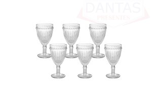 JG 6 TAÇA DE ÁGUA DE VIDRO EMPIRE 325ML