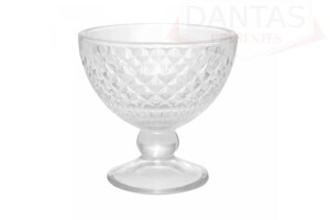CJ 06 TAÇA DE SOBREMESA DE CRISTAL BICO DE ABACAXI 260ML