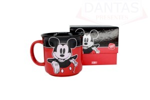 CANECA DE CERÂMICA TOM 350ML MICKEY XADREZ