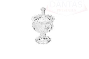 POTICHE DECORATIVO C/PE DE CRISTAL