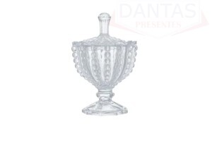 POTICHE C/PE DE CRISTAL BOLHAS