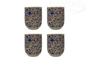 OBJETO DECORATIVO DE PORCELANA C/4 UNID