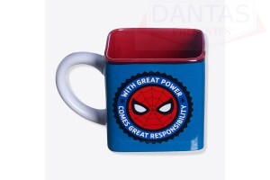 CANECA DE CERÂMICA CUBO HOMEM ARANHA 300ML