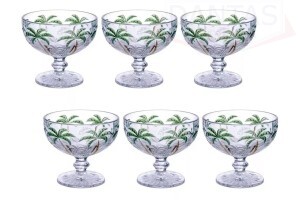 TAÇAS P/ COQUETEL PALM TREE 6PCS