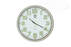 RELÓGIO DE PAREDE REDONDO 33CM PILHA AA