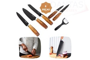 CONJUNTO DE FACAS COM 6 PEÇAS