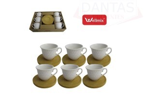 CJ 6 XICARAS CAFÉ COM PIRES