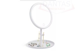 ESPELHO DE MESA REDONDO TOUCH COM LED