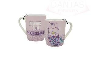 CANECA CERÂMICA ORCHID CAT 400ML