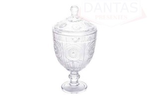 POTICHE CRISTAL ECOLÓGICO NOVA IORQUE TRANSPARENTE 29CM