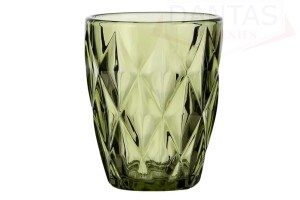 CJ 4 COPOS VIDRO DIAMOND VERDE 270ML