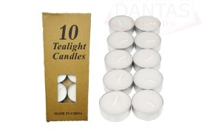 VELA DECORATIVA COM 10 UNIDADES