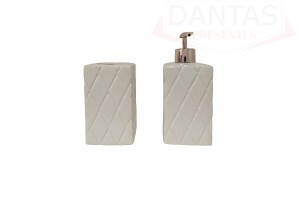 KIT DE BANHEIRO DE PORCELANA 2PCS
