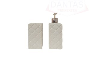 KIT DE BANHEIRO DE PORCELANA 2PCS