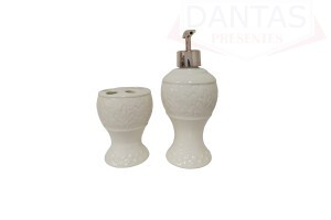 KIT DE BANHEIRO DE PORCELANA